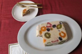 fruit desert on a white plate